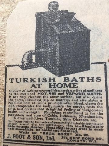 antique steambath cabinet